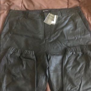 Alexander Wang Men’s Leather jogger pants Size XL